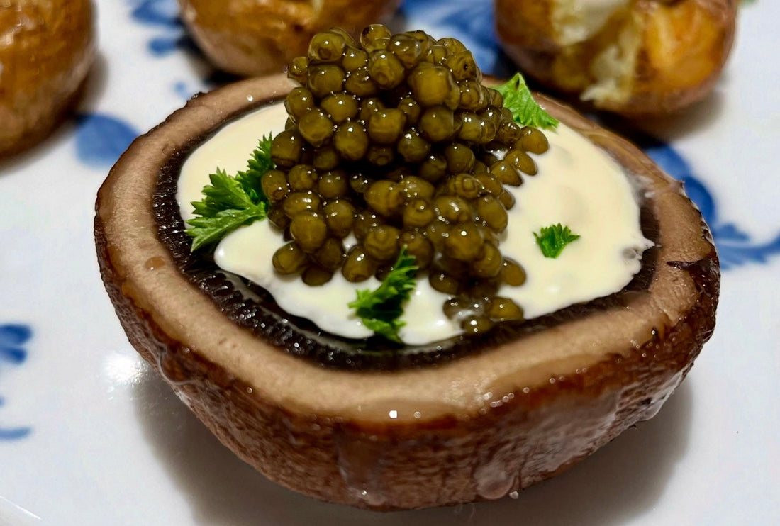 Portobello med Ossetra Caviar