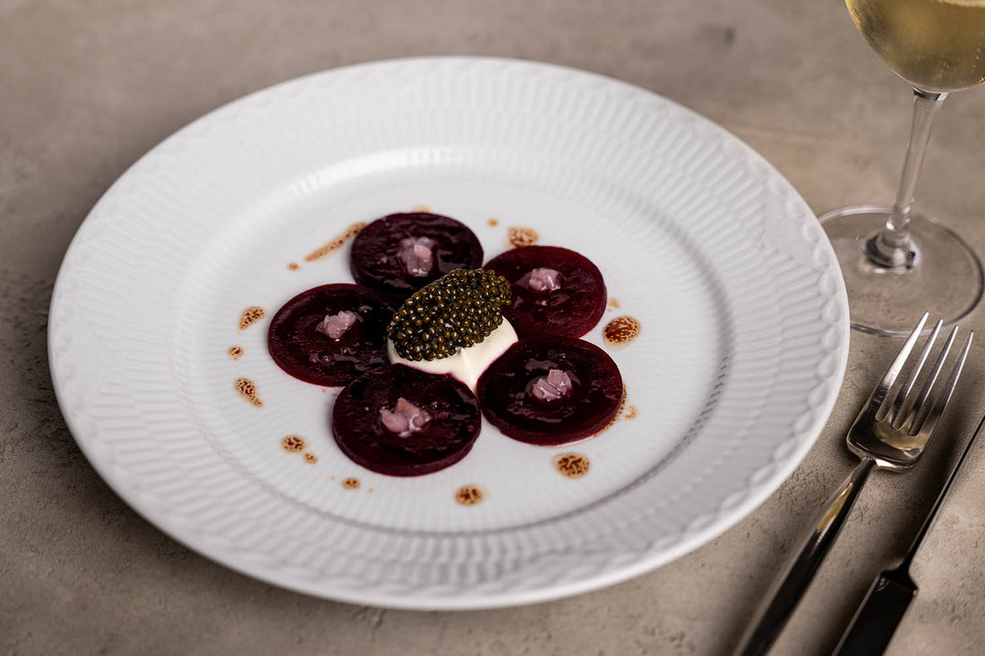 Rødbeder med Imperial Caviar